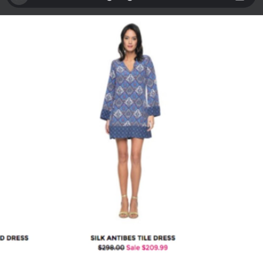NWT $298 Juicy Couture Silk Dress Sz 6 - Picture 7 of 8
